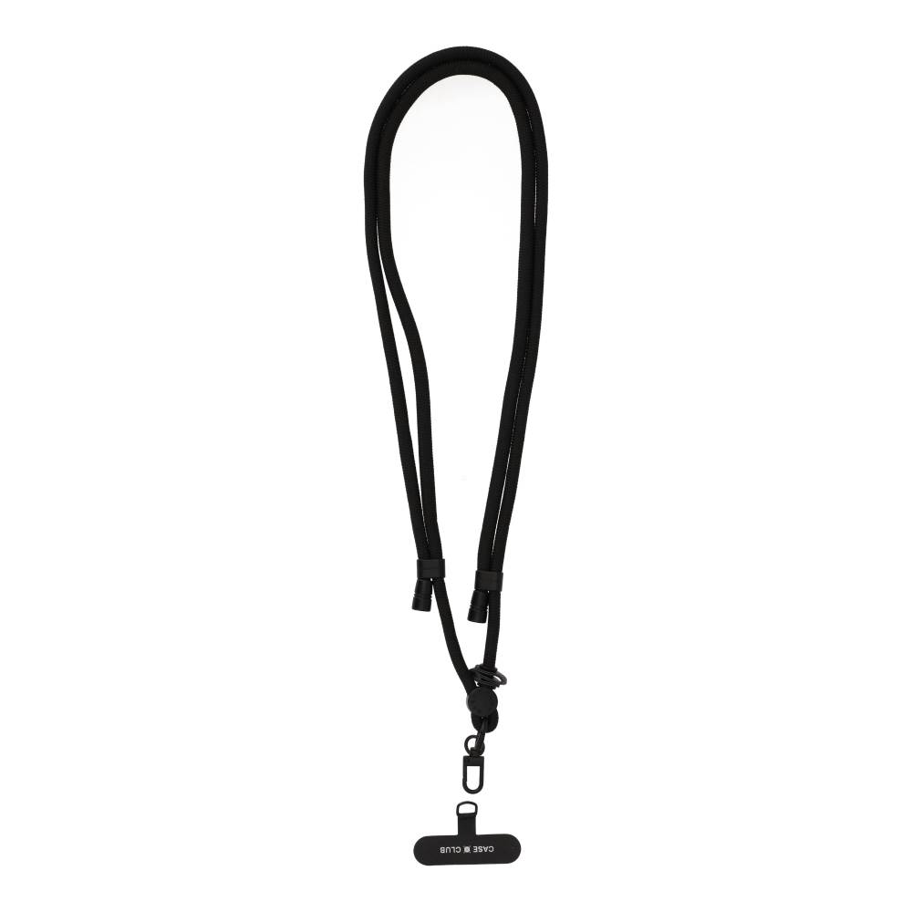 black rope crossbody strap